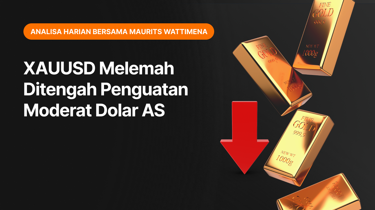XAUUSD Melemah Moderat Ditengah Penguatan Dolar AS